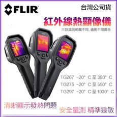 FLIR TG267 紅外線熱像儀 高解析度熱成像 藍牙連線, 1個, TG267 測溫達380度