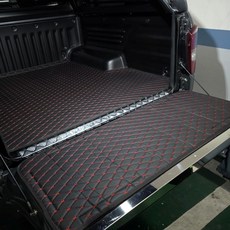 무쏘Q300 렉스턴스포츠 칸 롱테크 적재함 퀄팅매트 PU인조가죽, KG 모빌리티(쌍용) / 렉스턴 스포츠 칸 쿨맨, 퀄팅PU 적재함+도어매트