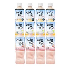 웅진 아침햇살 음료 3종 세트(제로슈가+옥수수+고구마), 12개, 500ml