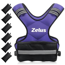ZELUS 남성용 러닝조끼 웨이트 중량 근력강화, F. 바이올렛