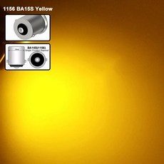전구 흰색 자동차 역방향 백업 브레이크 주차 방향 지시등 빨간색, 1개, 6. 1156 - Yellow