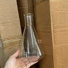 實驗室用錐形瓶，耐熱玻璃材質，化學實驗必備，刻度精準，實驗器材, 1個, 250ml