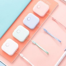 휴대용 피팅 파스텔 사각 미니줄자 DD-10002 swg+7858JC, 블루