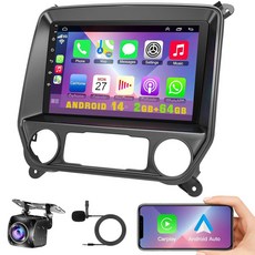 쉐보레 실버라도 및 GMC 시에라 2014-2018용 2GB RAM+64GB ROM 자동차 라디오(보스 시스템 제외) 10.2인치 스테레오 무선 카플레이 안드로이드 자동 블