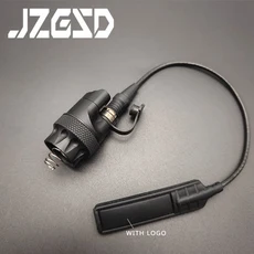 전술 무기 라이트 V2 손전등 Airsoft 사냥 소총 스카우트 라이트 LED 1000 LM 듀얼 압력 스위치 맞는 20MM, 05 BK Dual Function