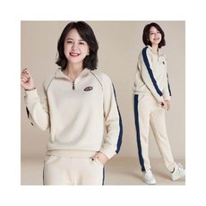 運動套裝 秋冬中老年女大尺碼時尚休閑衛衣兩件套 洋氣減齡媽媽裝
