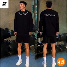 TIMEPURE 인기판매중 100%면 남성 아메리칸 프린팅 오버핏 검정색 티셔츠 봄 가을 빅사이즈 운동 핼스 긴팔 티 가을 내복용 긴팔