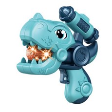 토이즈데이 불빛과 사운드 이미지를 발사하는 다이노 프로젝터건 어린이 장난감 단체 선물 구디백, 1개, 티라노사우루스-블루