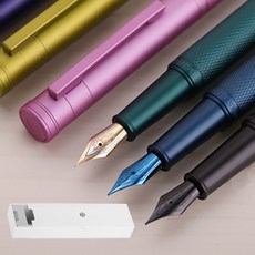 홍디안 만년필 F촉 1850 1851 입문용 선물용 초보자 대학생 입학 졸업, 홍디안 1851 스카이블루 F촉