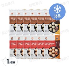 [정연푸드] 사조오양 포자만두 (고기+김치 반반) (PC방 간식 야식 전자레인지 간편조리), 12개, 180g