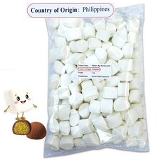 (캠핑용X) 필리핀산 두바이 쫀득쿠키 멜로 빅 마시멜로우 1kg, 1개