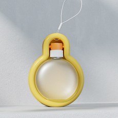 寵物外出水壺 燈泡造型隨行杯, 燈泡外出水壺【黃】,350ml, 1個