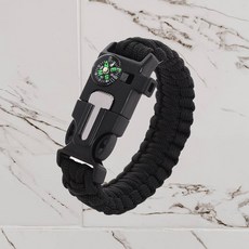 삭개오 호루라기 호각 나침반 기능 팔찌 밴드 멀티툴 캠핑 낚시 등산, 1개