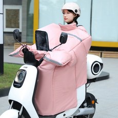 전기 자동차용 윈드실드 커버 부모 자녀 오토바이 방한 겨울용 플리스 안감 두꺼움 오토바이 방한 방수 전신방한 방한커버 전신커버 오토바이 방한 스쿠터 방풍 바람막이, 어른 아이 트임 스타일 핑크