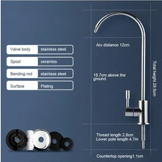 정수기 수도꼭지 역삼투 장치 또는 정수 시스템에 맞는 무연 필터 수도꼭지 주방 RO 수도꼭지, 02 style 2