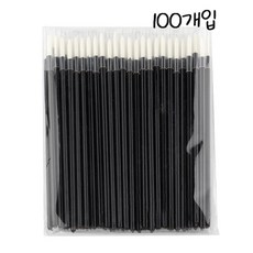 일회용 아이라이너 메이크업 브러쉬, 100개, 흰색