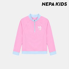 네파키즈 (키즈)파라다이스 래시가드 하프집 티셔츠_KKD3002_H26