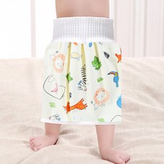 입는 아기 방수패드 유아 방수매트 방수요 배변훈령 소변훈련 야뇨증, 1개, 토끼 치마