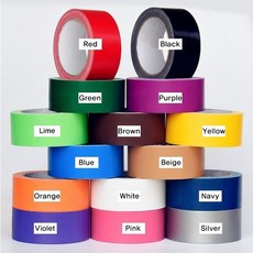 [부토라] Wall line color tape / (루트세팅용 월 컬러테이프) 5cmx18m, 레드, 1개