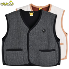 [매장발송] 모이몰른 유아 조끼 따뜻한 실내 실외 등원 간절기 나들이 조끼