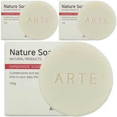 아르떼 유황 저자극 세수 비누, 100g, 3개