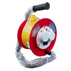 펄스이제로 방우형 릴케이블 캠핑 글램핑 작업 공연장 전기연장선, 1개, 20m