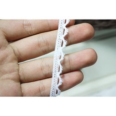 참보부상 반달코 3색 토숀 레이스 원단 의류 부자재 마스크 스트랩 걸이 DIY, 1개, 화이트