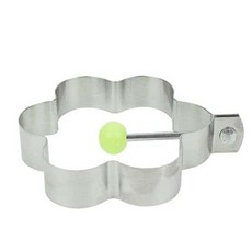 물결샵 계란후라이틀 1구 스테인레스 모양틀 편안한 도구 간단한 계란틀 손잡이 요리, 하트