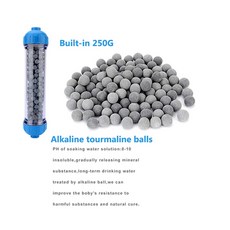 T33 하우징 DIY 필 쉘 필터 카트리지 알칼리성 볼/메이팬 스톤/활성탄/수지/KDF 수족관 정수기, 1 건, white