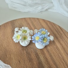 납골당 미니어처화병 미니꽃병1+1, 3파랑흰색, 1개