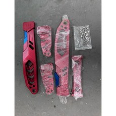 CJ Ebike 電動車 平叉 arm 大平叉，提升穩定性與操控性，高強度耐用材質, 紅/藍  Red/Blue, 1個