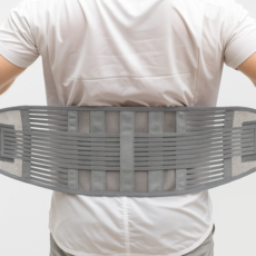 오리치 남여공용 사계절 메쉬 허리보호대, 그레이, 1개
