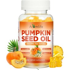 Aromlife Pumpkin Seed Oil Gummies Hair Skin Wellness 3000mg Per Serving Pumpkin Seed Gummies Saw P, Aromlife Pumpkin Seed Oil Gumm, 1개