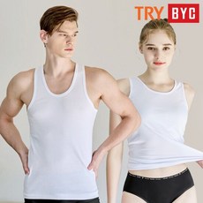트라이 BYC 남여 코튼 순면 베이직 런닝 조끼 택 1 939735