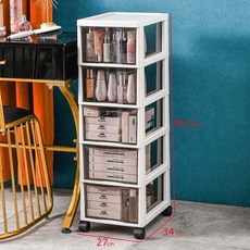 정리함 수납함 메이크업 메니큐어 정리대 궁전 박스 서랍장, 대형 5단 대형