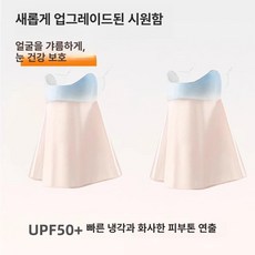 여름용 실크 자외선차단 풀페이스 마스크 라이딩 통기성, 그라데이션 블루 2개 세트, 1개, 1개입