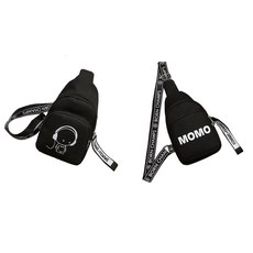 가벼운 핸드폰 스마트폰 여자 남자 커플 미니 학생 가방 크로스 백 2개 + 레이스 면 양말