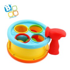 英國 Bkids 敲打圓鼓 寶寶啟蒙玩具安全無毒材質培養手眼協調, 1個