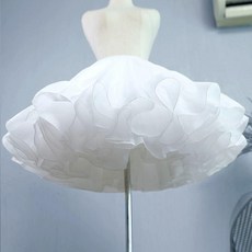 한복속치마 여성 성인한복 볼륨 캉캉 레이스 스커트 패치코트