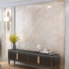 아리아스토어 붙이는 벽지 60.9 x 30.4cm 셀프도배 대리석시트지 타일벽지 포인트벽지, Q12