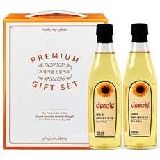 [제프몰] 해바라기유500mlx2p(10세트) 식용유선물세트, 1박스