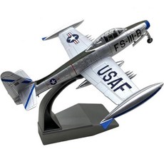 11096592 프라모델 헬리콥터 비행기 헬기 모형 항공기 전투기 미니어처 1/72 F-84 모델 다이캐스트 장식 스탠드가 달린 합금 데스크톱 홈 데코레이션 남·녀용, 11096592 프라모델 헬리콥터 비행기 헬기 모형 항