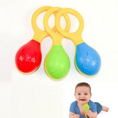 동물 마라카스 음악놀이 마라카스장난감, 옐로우, 혼합