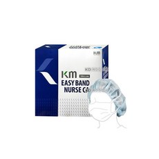 케이엠 간호사용캡 100매입 일회용 위생모자 KM