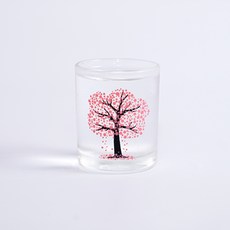 인생술잔 색이변하는 벚꽃 소주잔 60ml, 벚꽃잔, 4개