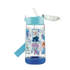 Skater 冰雪奇緣 PET兒童吸管水壺 附背帶, 1個, 480ml