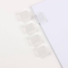 糖果色透明推推夾 文件固定夾 無痕不傷紙 可重複使用 輕鬆分類紙張夾, 1個, 推推夾-透明