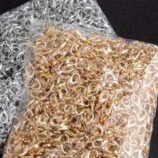 (도매) 랍스타 고리1000개 12mm 14mm 16mm 랍스터 고리, 1개, 2.골드 14mm(약1000개)
