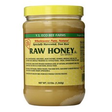 YS Eco Bee Farms RAW HONEY 에코비팜 허니 3lb(1.36kg), 1.36kg, 1개