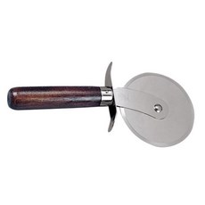 아메리칸 메탈크래프트 4인치 우드 핸들 피자 커터